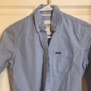Blue button down shirt